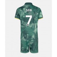 Echipament fotbal Tottenham Hotspur Son Heung-min #7 Tricou Treilea 2024-25 pentru copii maneca scurta (+ Pantaloni scurti)